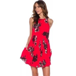 NWOT Free People Flutterby Floral Dress